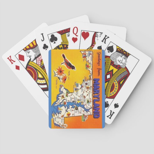 Maryland Begroetings speelkaarten (Achterkant)