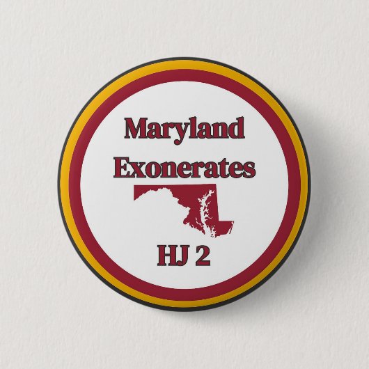 Maryland beweerde heksenontheffing Button (Voorkant)