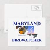 Maryland Birdwatcher Briefkaart (Voorkant / Achterkant)