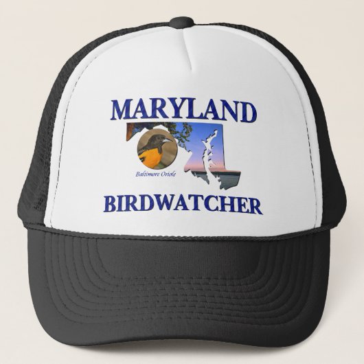 Maryland Birdwatcher Trucker Pet (Voorkant)