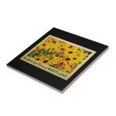 Maryland Black-Eyed Susans Tegeltje (Zijkant)