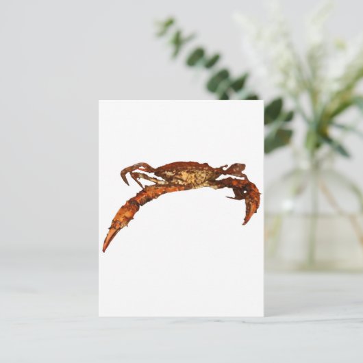 Maryland Blue Crab Briefkaart (Staand voorkant)