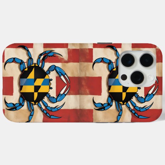 Maryland Blue Crab Case-Mate iPhone Case (Achterkant (horizontaal))