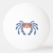 Maryland Blue Crab Coastal Design Pingpongbal (Voorkant)