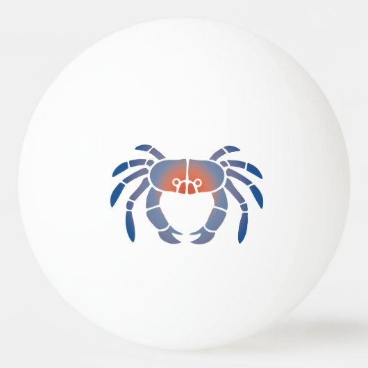 Maryland Blue Crab Coastal Design Pingpongbal (Voorkant)