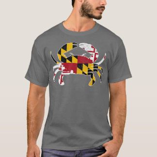 Maryland Blue Crab  Maryland Flag Pride T-shirt