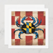 Maryland Blue Crab Note Kaart (Voorkant / Achterkant)