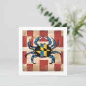 Maryland Blue Crab Note Kaart (Staand voorkant)
