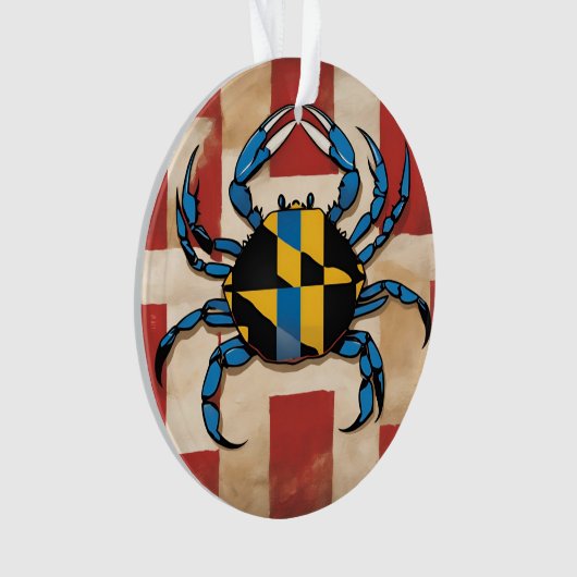 Maryland Blue Crab Ornament (voorkant)