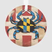 Maryland Blue Crab Ornament (achterkant)