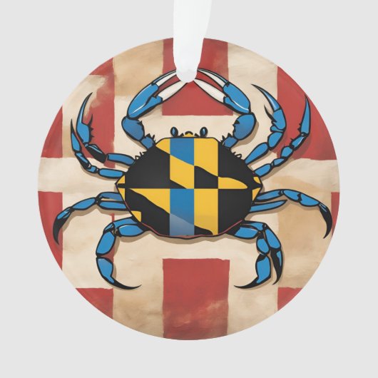 Maryland Blue Crab Ornament (voorkant)