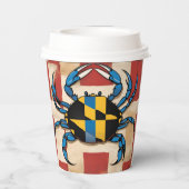 Maryland Blue Crab Papieren Bekers (Achterkant)