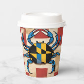 Maryland Blue Crab Papieren Bekers (Voorkant)