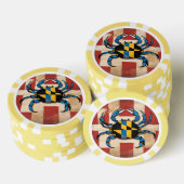 Maryland Blue Crab Poker Chips (Opstapeling)