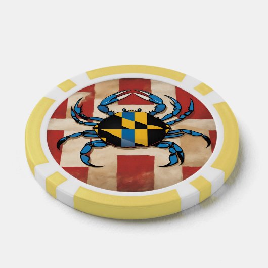 Maryland Blue Crab Poker Chips (Enkel)