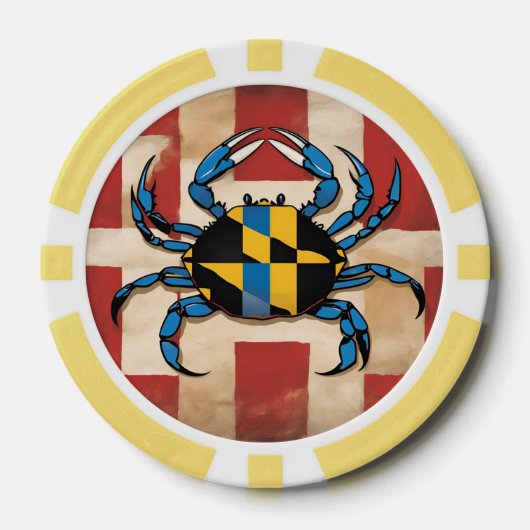 Maryland Blue Crab Poker Chips (Voorkant)