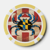 Maryland Blue Crab Poker Chips (Achterkant)