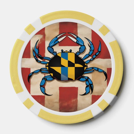 Maryland Blue Crab Poker Chips (Achterkant)