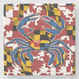 Maryland Blue Crab Stenen Onderzetter