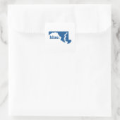 MARYLAND BLUE STAAT VIERKANTE STICKER (Tas)