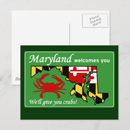 Maryland Briefkaart (Voorkant / Achterkant)