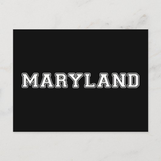 Maryland Briefkaart (Voorkant)
