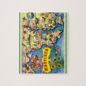 Maryland Briefkaart Kaart Jigsaw Puzzel (Verticaal)