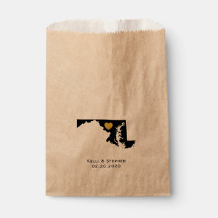 Maryland bruiloft gunst trakteren zakken, geschenk bedankzakje