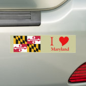 Maryland Bumpersticker (Op auto)