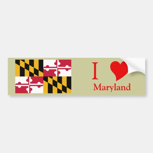 Maryland Bumpersticker (Voorkant)