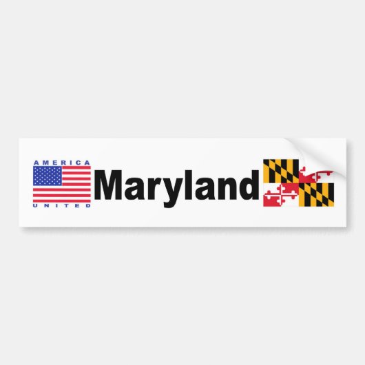 Maryland Bumpersticker (Voorkant)