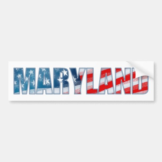 Maryland Bumpersticker (Voorkant)