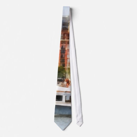 Maryland - Cabin Cruiser door Baltimore Skyline Stropdas (Voorkant)