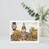Maryland Capitool met zegel Briefkaart (Staand voorkant)