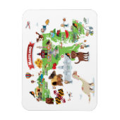 Maryland Cartoon Map Magneet (Verticaal)