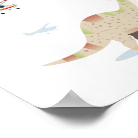 Maryland Cartoon Map Poster (Hoek)