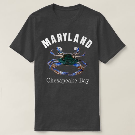 Maryland Chesapeake Bay Painted Blue Crab T-shirt (Design voorkant)