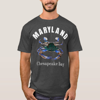 Maryland Chesapeake Bay Painted Blue Crab T-shirt