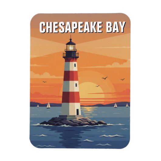 Maryland Chesapeake Bay Reis Magneet (Verticaal)