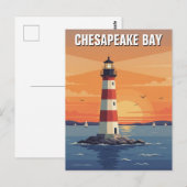 Maryland Chesapeake Bay Reizen Briefkaart (Voorkant / Achterkant)