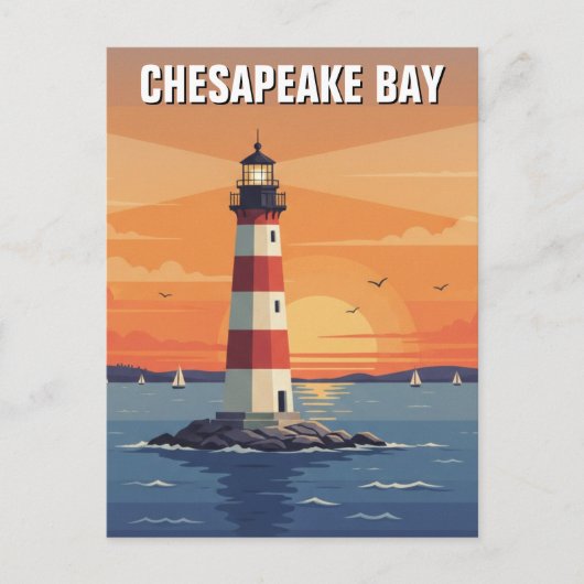 Maryland Chesapeake Bay Reizen Briefkaart (Voorkant)