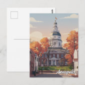 Maryland Chesapeake Bay Reizen Briefkaart (Voorkant / Achterkant)