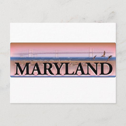Maryland Chesapeake Bay Scene Briefkaart (Voorkant)