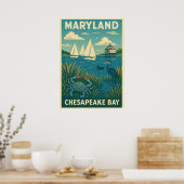 Maryland Chesapeake Bay V01 Poster (Keuken)