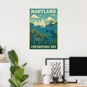 Maryland Chesapeake Bay V01 Poster (Thuiskantoor)