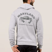 MARYLAND CHESAPEAKE BAY'S DELIGHT CRAB ZIP UP HOODIE (Achterkant)