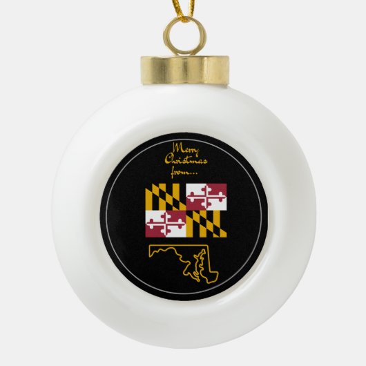 Maryland - "Chesapeake Christmas Charm" Ornament (Voorkant)