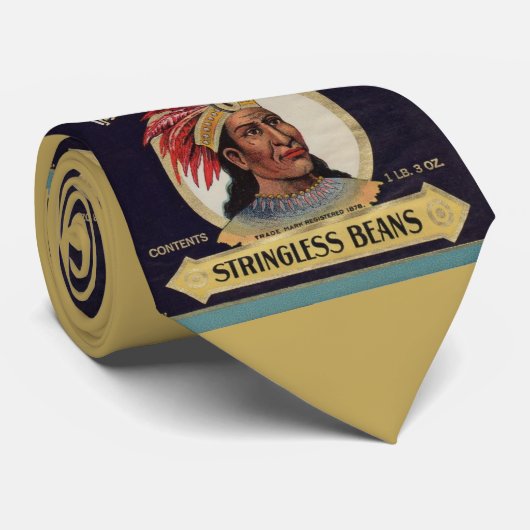 Maryland Chief Stringless Beans, 1930, etiket gedr Stropdas (Opgerold)