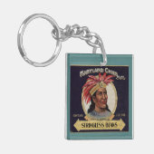 Maryland Chief Stringless Beans label uit 1930 Sleutelhanger (Voorkant Links)