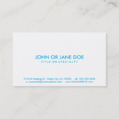 maryland chill blur visitekaartje (Achterkant)